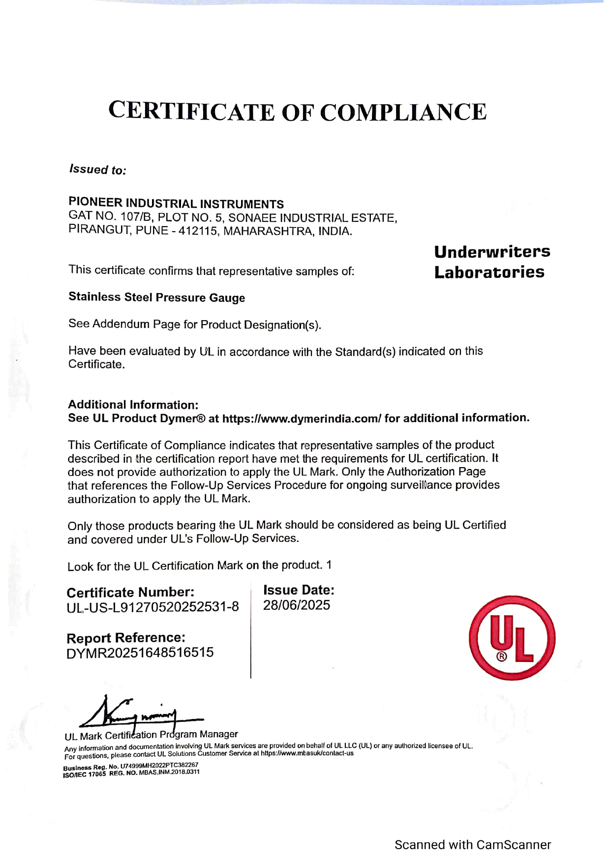 Certificate 8